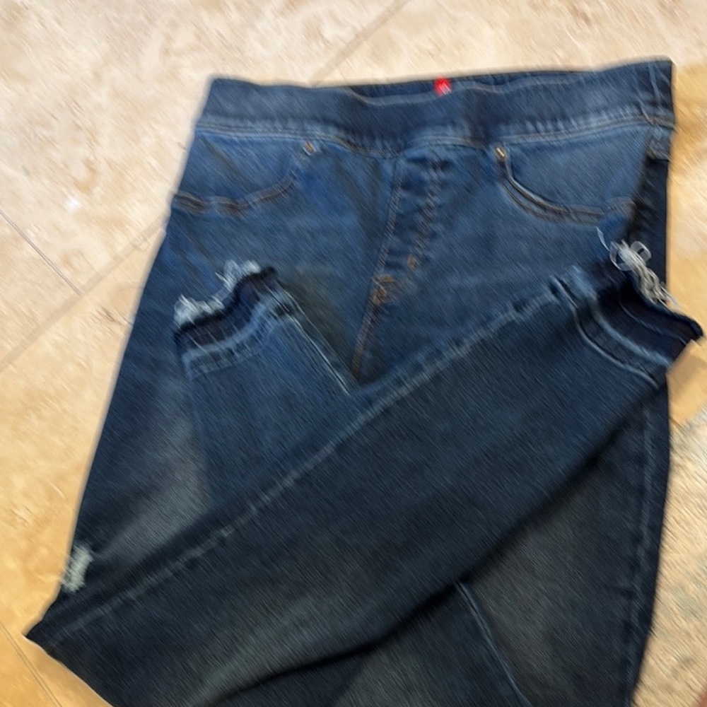 SPANX dark blue women’s jean jeggings size medium - Picture 3 of 5